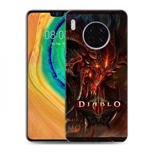 Дизайнерский пластиковый чехол для Huawei Mate 30 Diablo