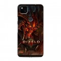 Дизайнерский пластиковый чехол для Google Pixel 4a Diablo