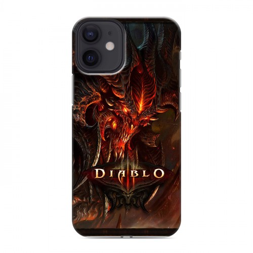 Дизайнерский силиконовый с усиленными углами чехол для Iphone 12 Mini Diablo