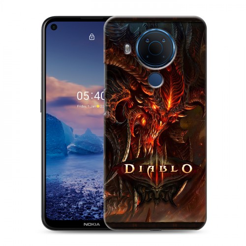 Дизайнерский силиконовый чехол для Nokia 5.4 Diablo