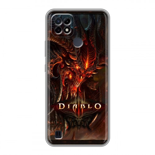 Дизайнерский силиконовый чехол для Realme C21 Diablo