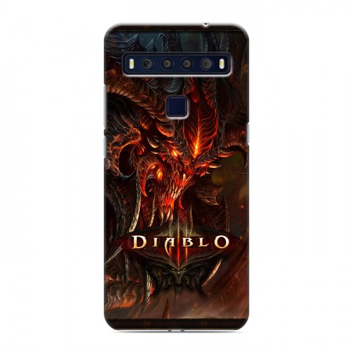 Дизайнерский пластиковый чехол для TCL 10L Diablo