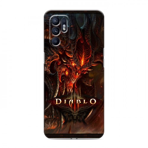 Дизайнерский силиконовый с усиленными углами чехол для OPPO Reno6 Diablo