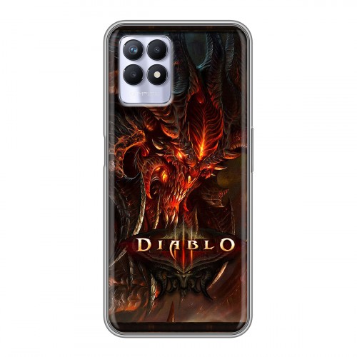 Дизайнерский силиконовый чехол для Realme 8i Diablo