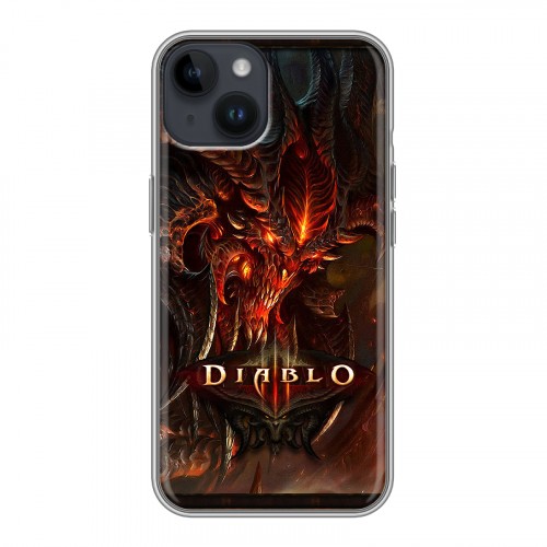 Дизайнерский пластиковый чехол для Iphone 14 Diablo