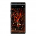 Дизайнерский силиконовый чехол для Google Pixel 6a Diablo