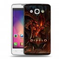 Дизайнерский пластиковый чехол для LG L60 Diablo