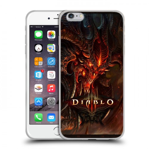 Дизайнерский силиконовый чехол для Iphone 6 Plus/6s Plus Diablo