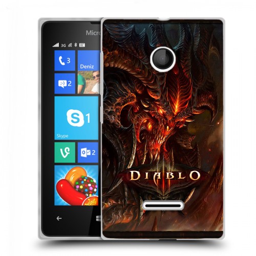 Дизайнерский пластиковый чехол для Microsoft Lumia 435 Diablo