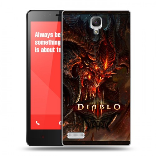 Дизайнерский пластиковый чехол для Xiaomi RedMi Note Diablo