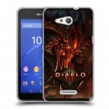 Дизайнерский пластиковый чехол для Sony Xperia E4g Diablo