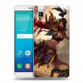 Дизайнерский пластиковый чехол для Huawei ShotX Diablo