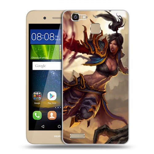 Дизайнерский пластиковый чехол для Huawei GR3 Diablo