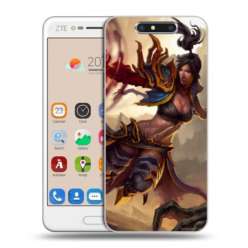 Дизайнерский пластиковый чехол для ZTE Blade V8 Diablo