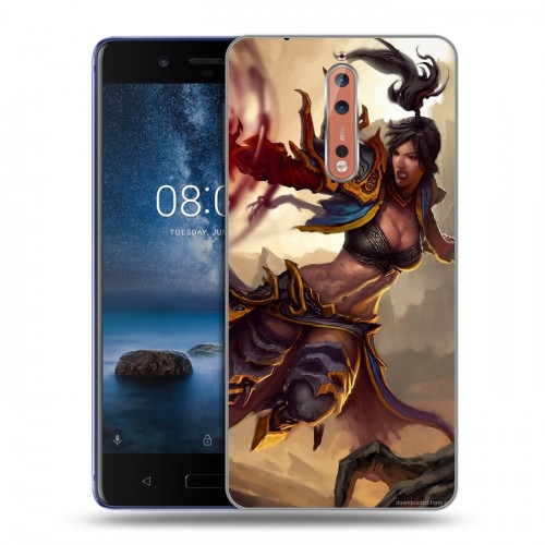 Дизайнерский пластиковый чехол для Nokia 8 Diablo