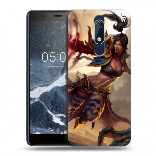 Дизайнерский пластиковый чехол для Nokia 5.1 Diablo