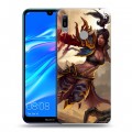 Дизайнерский пластиковый чехол для Huawei Y6 (2019) Diablo