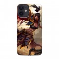 Дизайнерский силиконовый с усиленными углами чехол для Iphone 12 Mini Diablo