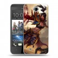 Дизайнерский пластиковый чехол для HTC Desire 300 Diablo