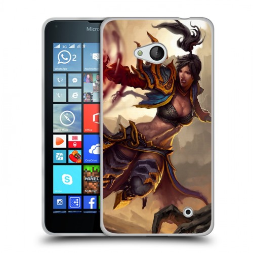 Дизайнерский пластиковый чехол для Microsoft Lumia 640 Diablo