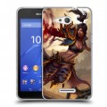 Дизайнерский пластиковый чехол для Sony Xperia E4g Diablo