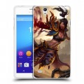 Дизайнерский пластиковый чехол для Sony Xperia C4 Diablo