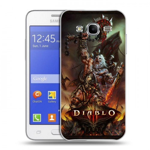 Дизайнерский силиконовый чехол для Samsung Galaxy J7 Diablo