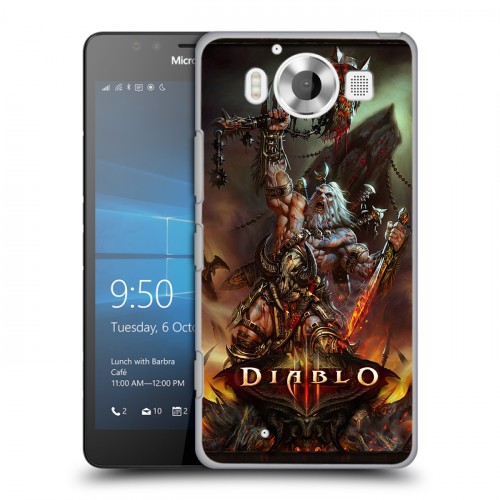 Дизайнерский пластиковый чехол для Microsoft Lumia 950 Diablo