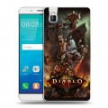 Дизайнерский пластиковый чехол для Huawei ShotX Diablo