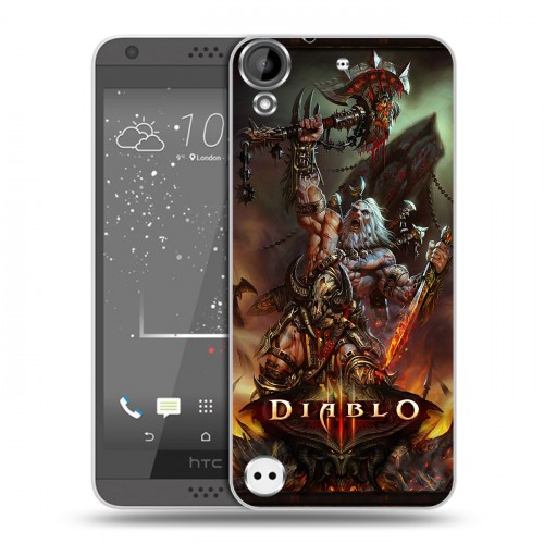 Дизайнерский пластиковый чехол для HTC Desire 530 Diablo