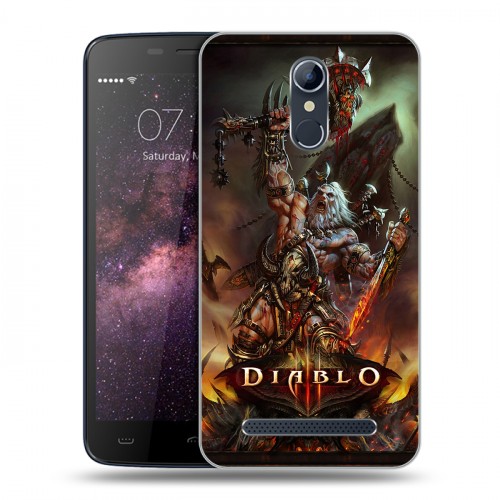 Дизайнерский силиконовый чехол для Homtom HT17 Diablo