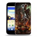 Дизайнерский пластиковый чехол для ZTE Blade A510 Diablo