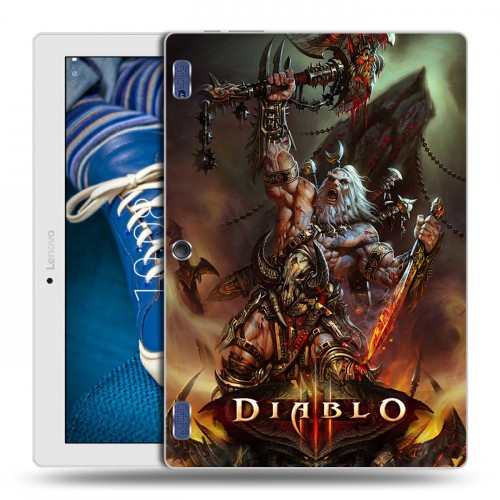Дизайнерский силиконовый чехол для Lenovo Tab 2 A10-30 Diablo