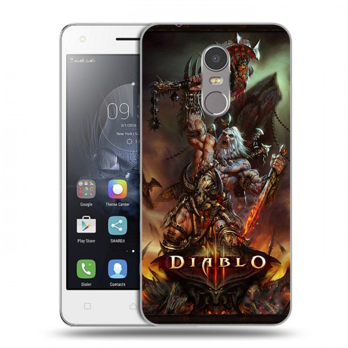 Дизайнерский пластиковый чехол для Lenovo K6 Note Diablo