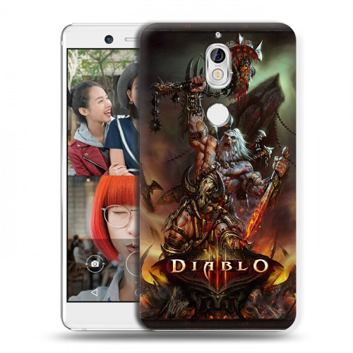 Дизайнерский пластиковый чехол для Nokia 7 Diablo