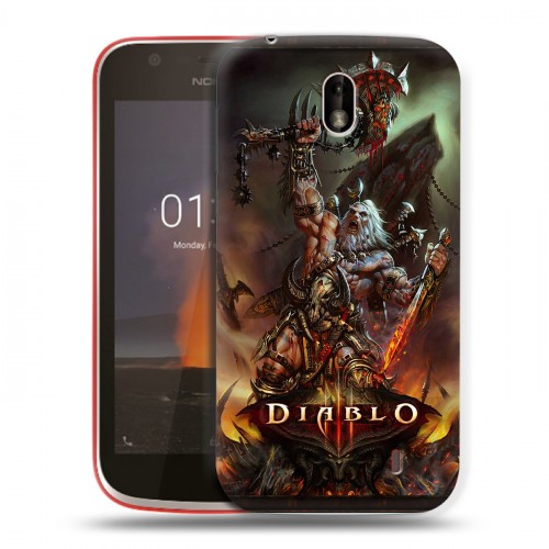 Дизайнерский пластиковый чехол для Nokia 1 Diablo