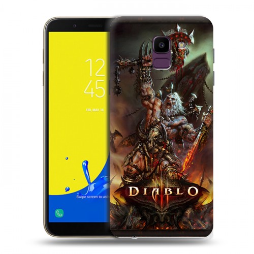 Дизайнерский пластиковый чехол для Samsung Galaxy J6 Diablo