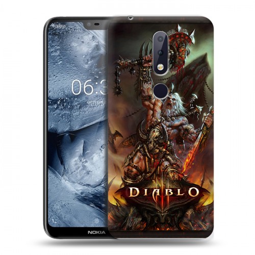 Дизайнерский пластиковый чехол для Nokia 6.1 Plus Diablo