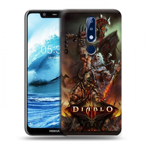 Дизайнерский силиконовый чехол для Nokia 5.1 Plus Diablo