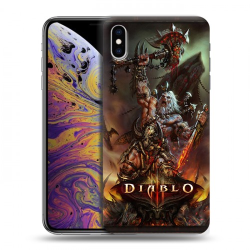 Дизайнерский силиконовый чехол для Iphone Xs Max Diablo