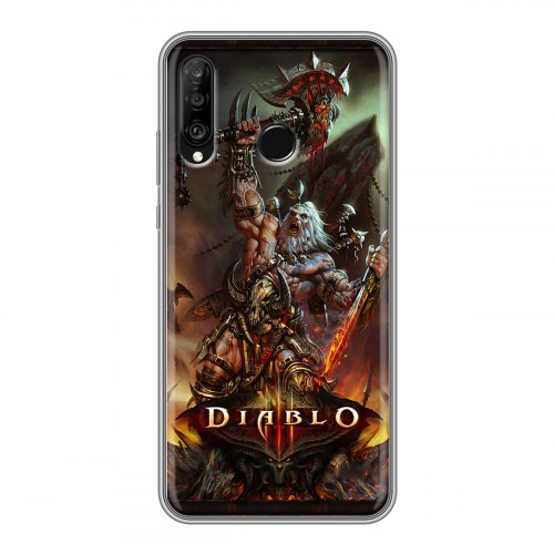 Дизайнерский силиконовый чехол для Huawei P30 Lite Diablo