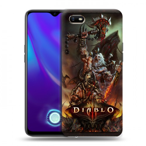 Дизайнерский силиконовый с усиленными углами чехол для OPPO A1k Diablo