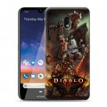 Дизайнерский пластиковый чехол для Nokia 2.2 Diablo