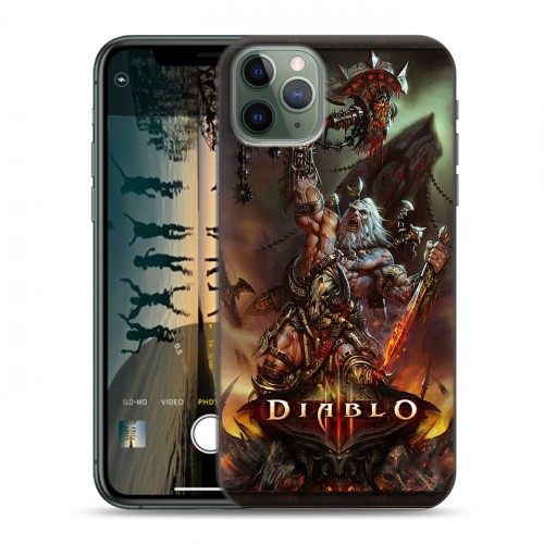 Дизайнерский пластиковый чехол для Iphone 11 Pro Diablo