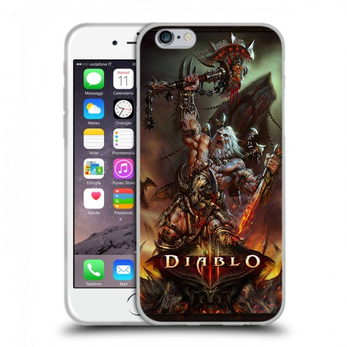 Дизайнерский пластиковый чехол для Iphone 6/6s Diablo