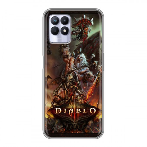 Дизайнерский силиконовый чехол для Realme 8i Diablo