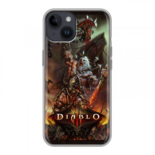 Дизайнерский пластиковый чехол для Iphone 14 Diablo