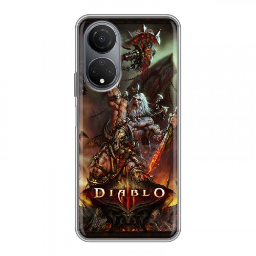 Дизайнерский силиконовый чехол для Huawei Honor X7 Diablo