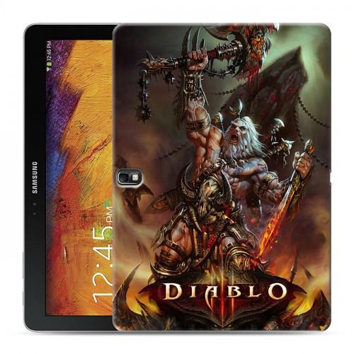 Дизайнерский силиконовый чехол для Samsung Galaxy Note 10.1 2014 editon Diablo