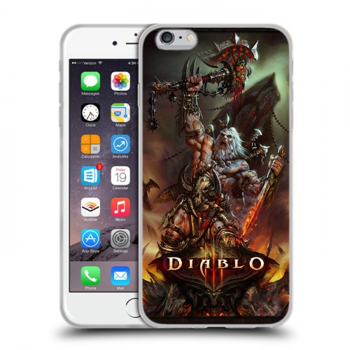 Дизайнерский силиконовый чехол для Iphone 6 Plus/6s Plus Diablo